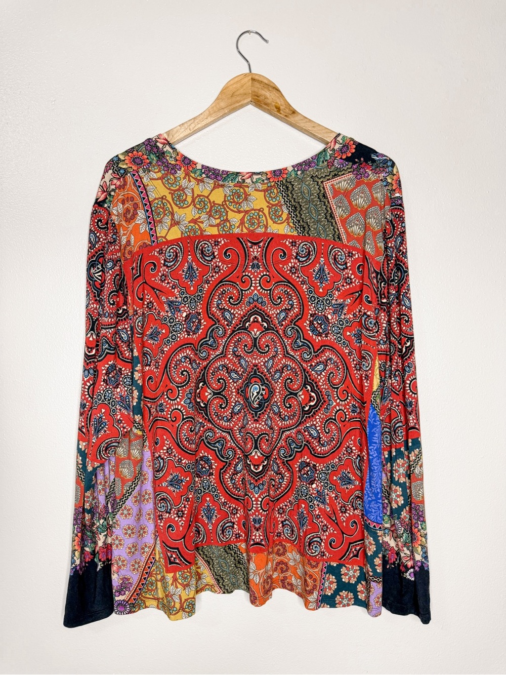 Johnny Was | NWOT Moa Favorite Paisley Floral Top size XL - Picture 5 of 11